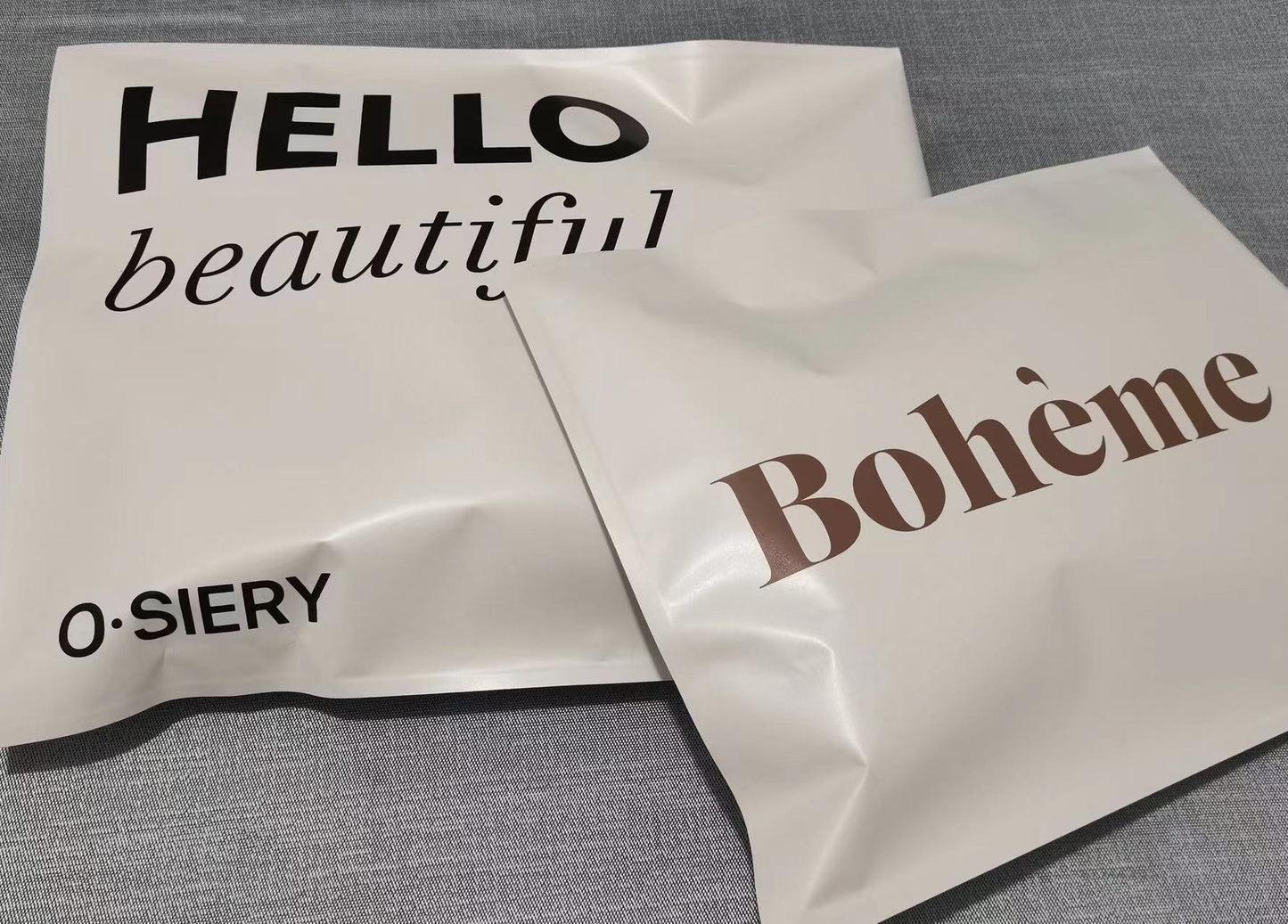Custom Matte White Poly Mailers, Full Color Custom Packaging, Plastic Bag with logo, Tear Resistant and Waterproof